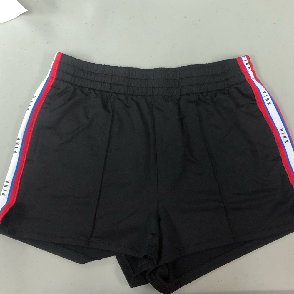 Black Victoria’s Secret Pink workout shorts